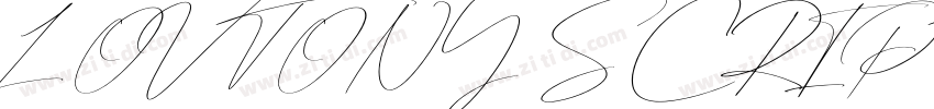 LOVTONY SCRIPT字体转换